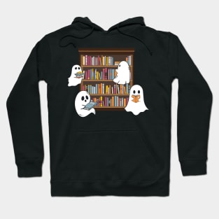 Spooky Cute Ghosts Book Lovers Hoodie